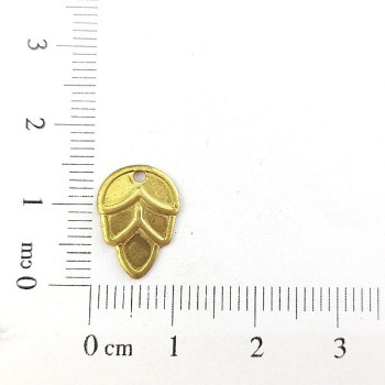 AC LATÃO FLOR BOTÃO LISA 1 FURO BAIXO