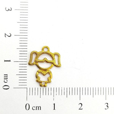 AC LATÃO MENINA VZD 3D 1 ARG 1 FURO