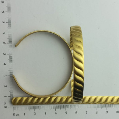 AC LATÃO BRACELETE CARACOL S/ FURO