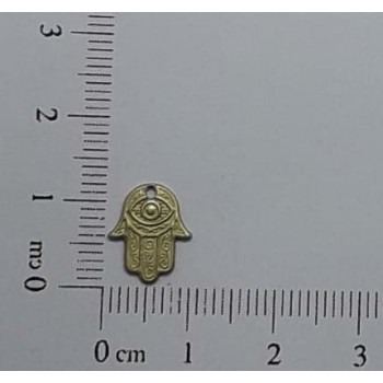 AC LATÃO MÃO HAMSA 12MM 1 FURO