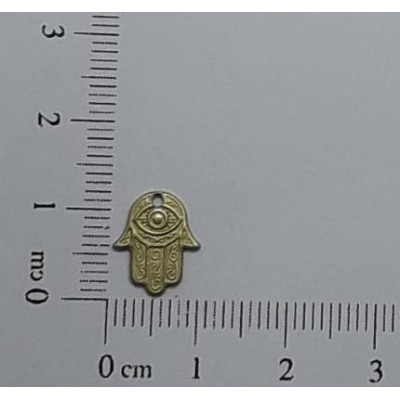 AC LATÃO MÃO HAMSA 12MM 1 FURO