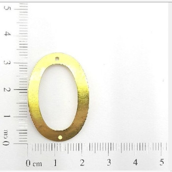 AC LATÃO OVAL G CURVADO VZD 2 FUROS