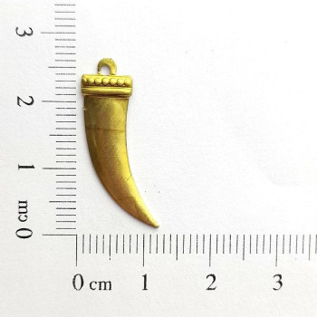 AC LATÃO DENTE DE SABRE 2,5 S/ BORDA 1 ARG