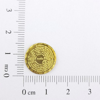 AC LATÃO MEDALHA 15MM VÓRTICE PAI NOSSO S/ ARG