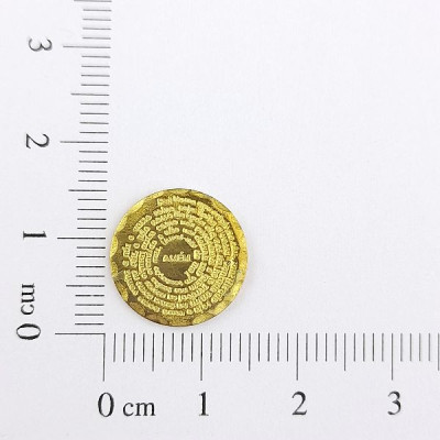 AC LATÃO MEDALHA 15MM VÓRTICE PAI NOSSO S/ ARG