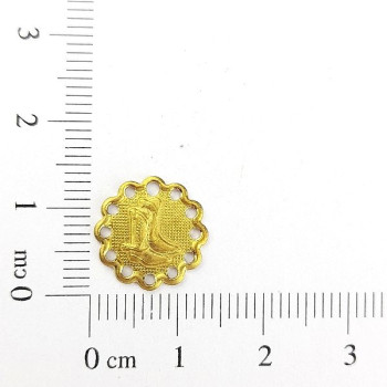 AC LATÃO REDONDO BOTA COWBOY BORDA FUROS