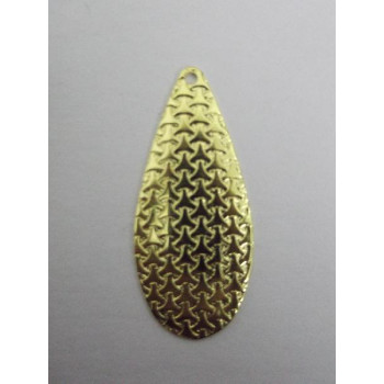 AC LATÃO GOTA COMPRIDA G TXT ENTRELAÇADA 1 FURO