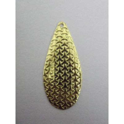 AC LATÃO GOTA COMPRIDA G TXT ENTRELAÇADA 1 FURO