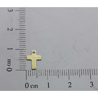 AC LATÃO CRUZ M 9MM LISA RETA 1 FURO