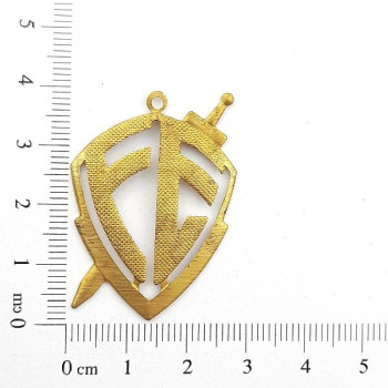 AC LATÃO ESCUDO FÉ G VZD TXT 1 ARG