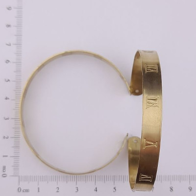 AC LATÃO BRACELETE 10 MANDAMENTOS S/ FURO