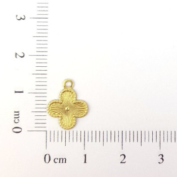 AC LATÃO FLOR 10MM BORDA 1 ARG