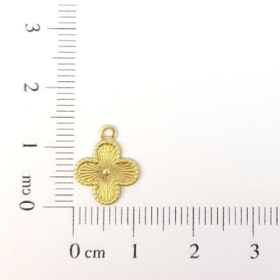 AC LATÃO FLOR 10MM BORDA 1 ARG