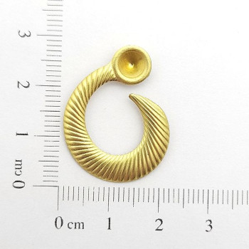 AC LATÃO CARACOL M DIREITO LINHAS PEDRA SS28