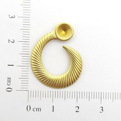 AC LATÃO CARACOL M DIREITO LINHAS PEDRA SS28