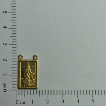 AC LATÃO ESCAPULARIO 12MM RAINHA DO MAR IEMANJA