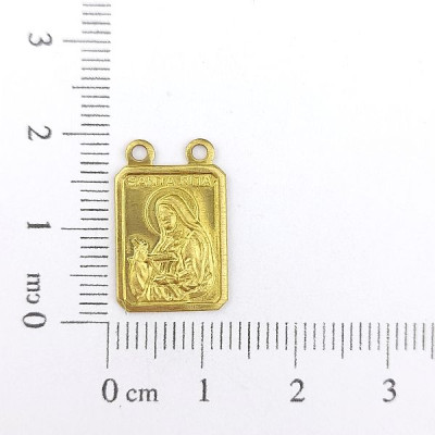 AC LATÃO ESCAPULÁRIO SANTA RITA DE CÁSSIA