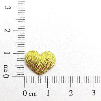 AC LATÃO CORAÇÃO M BOLINHAS S/ ARG