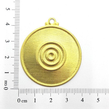 AC LATÃO REDONDO GG 4,5CM OLHO GREGO TXT 1 ARG