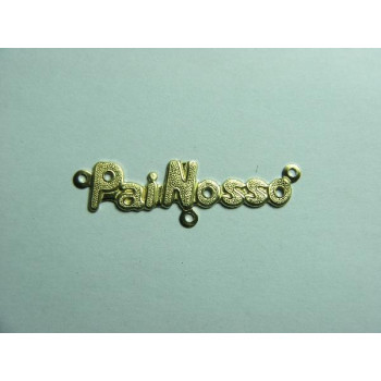 AC LATÃO ESCRITA PAI NOSSO PONTILHADOS 3 ARG