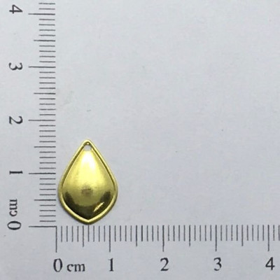 AC LATÃO GOTA CHEIA BORDA LISA 1 FURO