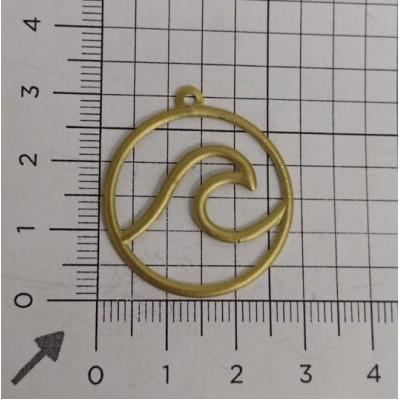 AC LATÃO REDONDO ONDA DO MAR VZD 1 ARG