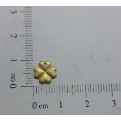 AC LATÃO TREVO M 9MM ABL LISO 1 FURO