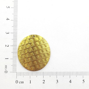 AC LATÃO REDONDO G CHEIO TXT TRANÇADO 1 FURO