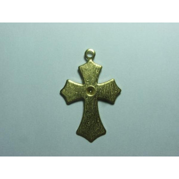 AC LATÃO CRUZ PONTA MADEIRA P/ PEDRA 1 ARG