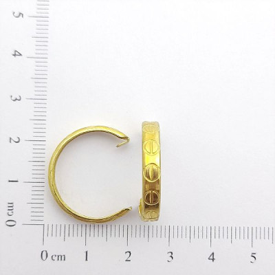 AC LATÃO ARGOLA M CANOA PARAFUSO