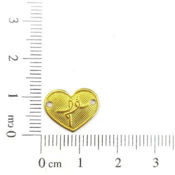 AC LATÃO CORAÇÃO P FÉ TXT 2 FUROS