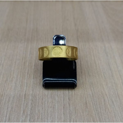 ANEL REGULAVEL FASES DA LUA COM 2 FUROS