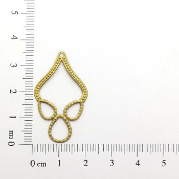 AC LATÃO MEIA GOTA LEITÃO 1 FURO