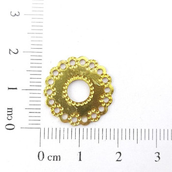 AC LATÃO REDONDO BORDA FUROS