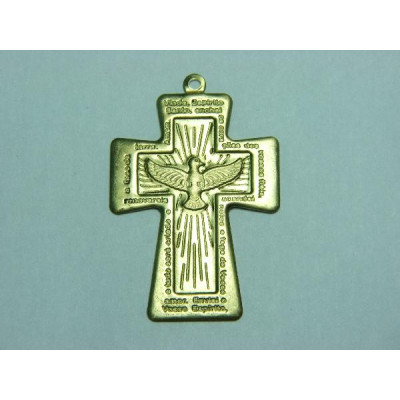 AC LATÃO CRUZ LARGA CHEIA ESPIRITO SANTO 1 ARG