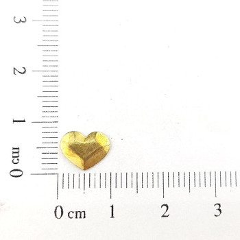 AC LATÃO CORAÇÃO P DIAMANTE S/ ARG