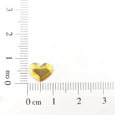 AC LATÃO CORAÇÃO P DIAMANTE S/ ARG