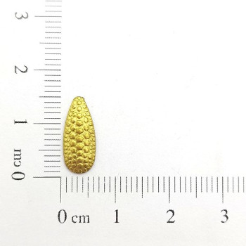 AC LATÃO GOTA COMPRIDA BOLINHAS S/ ARG