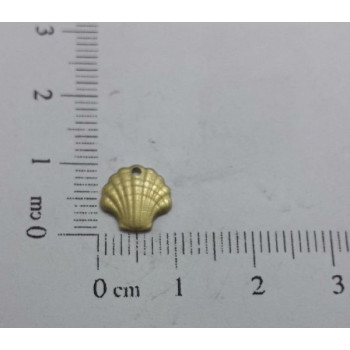 AC LATÃO CONCHA DO MAR M 9MM 1 FURO