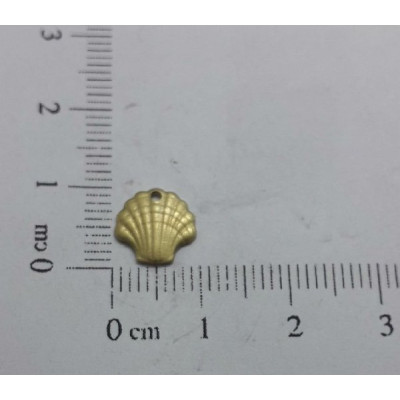 AC LATÃO CONCHA DO MAR M 9MM 1 FURO