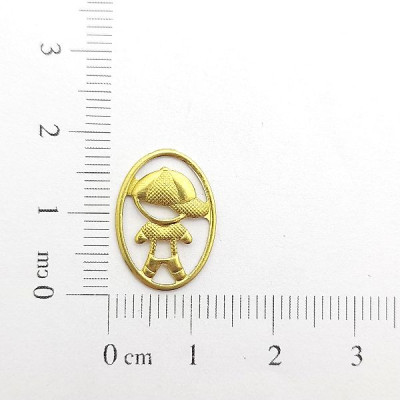 AC LATÃO OVAL VZD MENINO S/ ARG