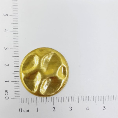 AC LATÃO CRATERA G REDONDA  28MM S/ FURO