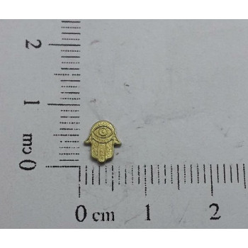 AC LATÃO MÃO HAMSA 7MM S/ FURO