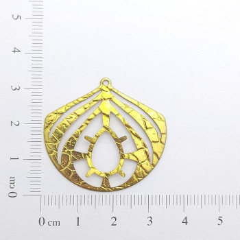 AC LATÃO FOLHA G TXT VZD GOTA 10X14 1 FURO