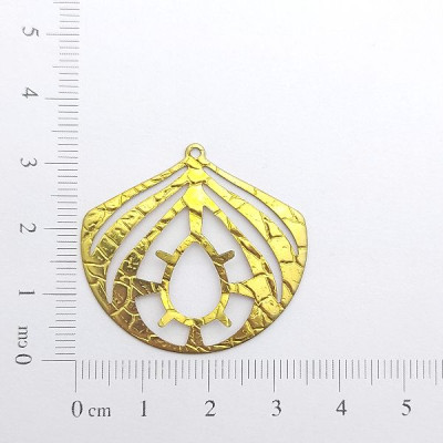 AC LATÃO FOLHA G TXT VZD GOTA 10X14 1 FURO