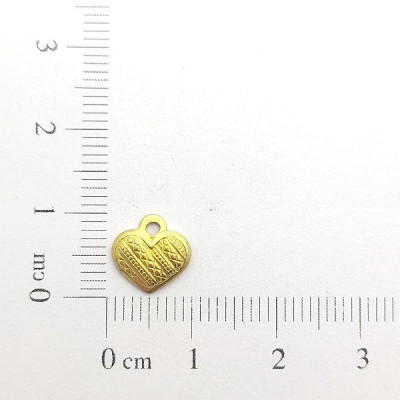 AC LATÃO CORAÇÃO P TXT DIAGONAL BORDA 1 ARG