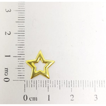 AC LATÃO ESTRELA G 12MM VZD ABL S/ FURO