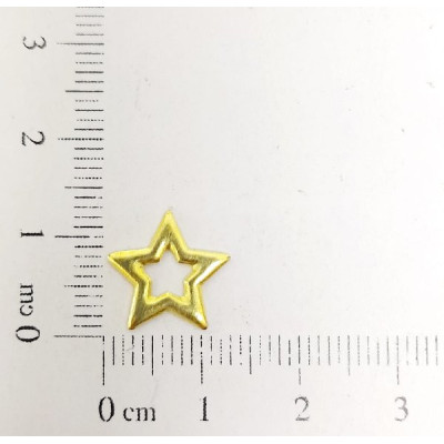 AC LATÃO ESTRELA G 12MM VZD ABL S/ FURO