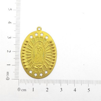 AC LATÃO MEDALHA GUADALUPE ESTRELAS 1 ARG