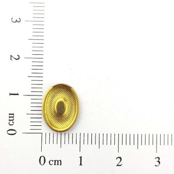 AC LATÃO OVAL INVERTIDO S/ ARG